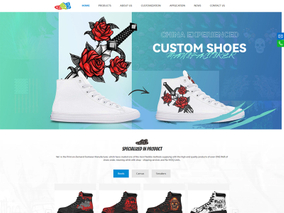 定制鞋靴行业网站案例